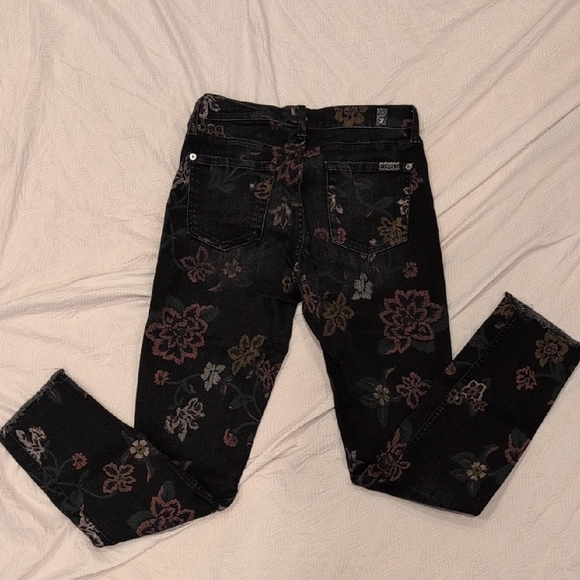 7 For All Mankind Floral Jeans - Picture 3 of 3